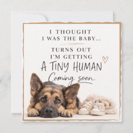 Convites Dog Pregnancy Announcement Card