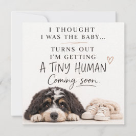 Convites Dog Pregnancy Announcement Card