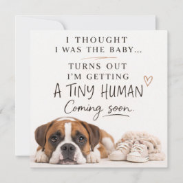 Convites Dog Pregnancy Announcement Card