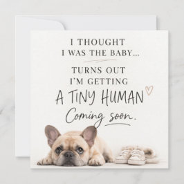 Convites Dog Pregnancy Announcement Card