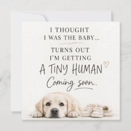 Convites Dog Pregnancy Announcement Card