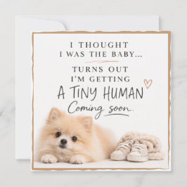 Convites Dog Pregnancy Announcement Card