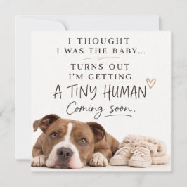 Convites Dog Pregnancy Announcement Card