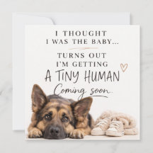 Dog Pregnancy Announcement Card