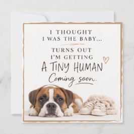 Convites Dog Pregnancy Announcement Card