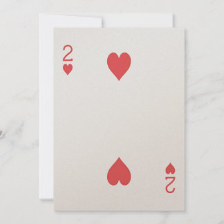 Convites Dois anos de Corações Jogando Cartaz Casino
