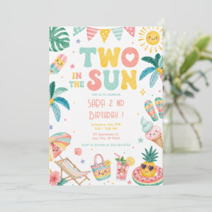 Convites Dois ao Sol Tropical 2º Aniversário