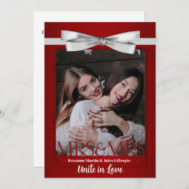 Convites Dois Brides Vermelho com Casamento Branco