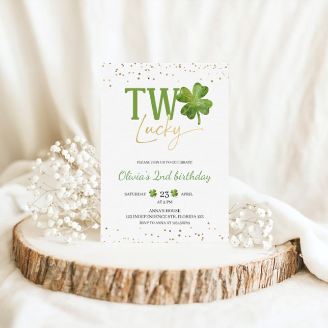 Convites Dois Convidados De Aniversário Feliz, Ruas. (Criador carregado)