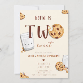 Convites Dois Deliciosos Biscoitos com Gotinhas de Chocolat