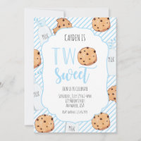 Dois doces leite e biscoitos menino azul 2º aniver