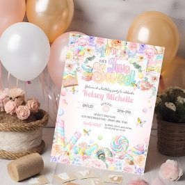 Convites Dois Doces Pastel Compro Segundo Aniversário