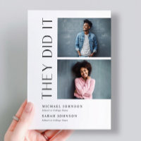 Dois Formandos modernos Festa de formatura duplo