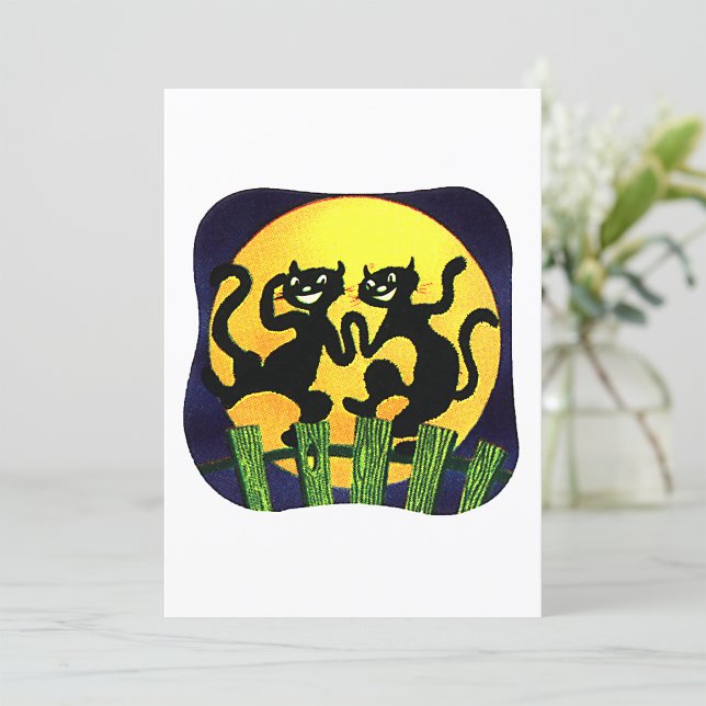 Convites Dois Gatos Pretos (Criador carregado)