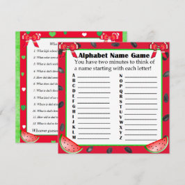 Convites Dois Jogos de Chá de fraldas Lateral Melancia Pens