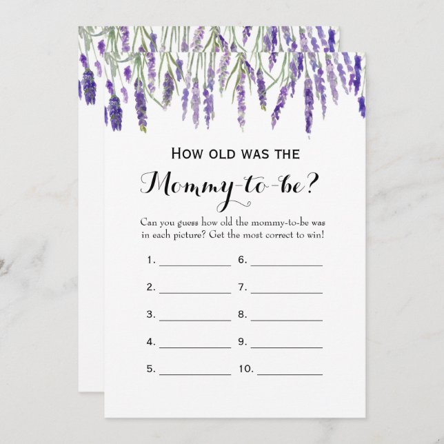 Convites Dois jogos de Chá de fraldas - Quão Antigos | Acon (Frente/Verso)