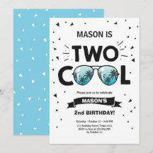 Dois Legal aniversários segundo aniversário Azul