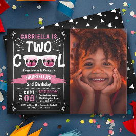 Convites Dois Legal segundos aniversários Fotográficos de M