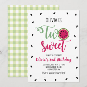 Convites Dois Melões Doces 2º Aniversário