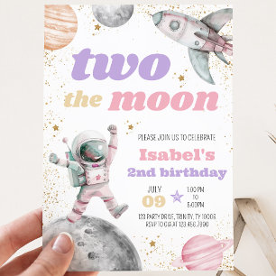 Convites Dois o aniversário da lua
