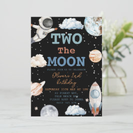 Convites Dois o segundo aniversário do Espaço Negro do Moon