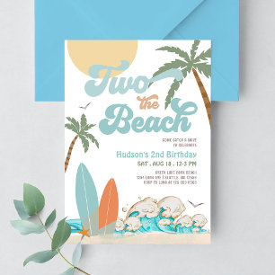 Convites Dois O Surfista Do Beach Boy Surf 2º Aniversário