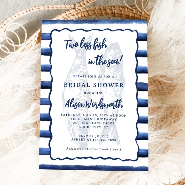 Convites Dois peixes a menos no Chá de panela náutico do ma (Criador carregado)