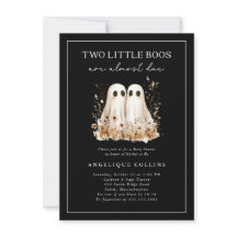 Dois Pequenos Boos Cutes Fantasmas Chá de fraldas