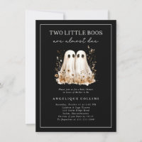 Dois Pequenos Boos Cutes Fantasmas Chá de fraldas