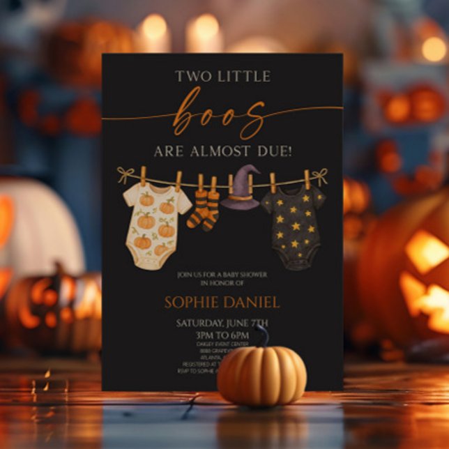 Convites Dois Pequenos Boos Estão Quase A Vir! Chá de frald (Criador carregado)