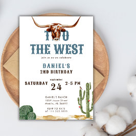 Convites Dois Rodeio Western do Oeste Aniversário de 2 anos