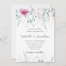 Convites Dois Se Tornaram Um Casamento Cristão De Bíblia Fl