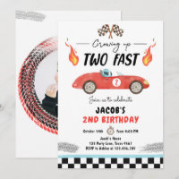 Dois segundos aniversários de Carro Vermelho de Co