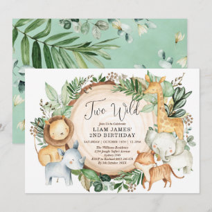 Convites DOIS segundos aniversários SELVAGENS/GÊNERO Bot