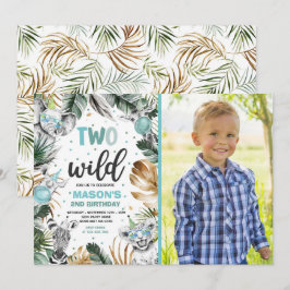 Convites Dois segundos aniversários Selvagens Selvagens Saf