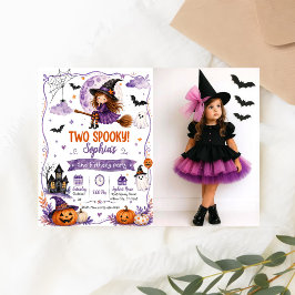 Convites Dois Spooky Aniversário de 2 anos