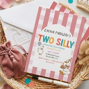 Convites Dois Tema Moderno Viral Estético Silly Aniversário