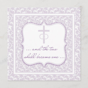 Convites Dois transformar-se-ão uma lavanda cristã do