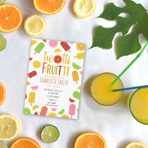 Convites Dois-tti Fruitti Citrus Pop, Segundo Aniversário