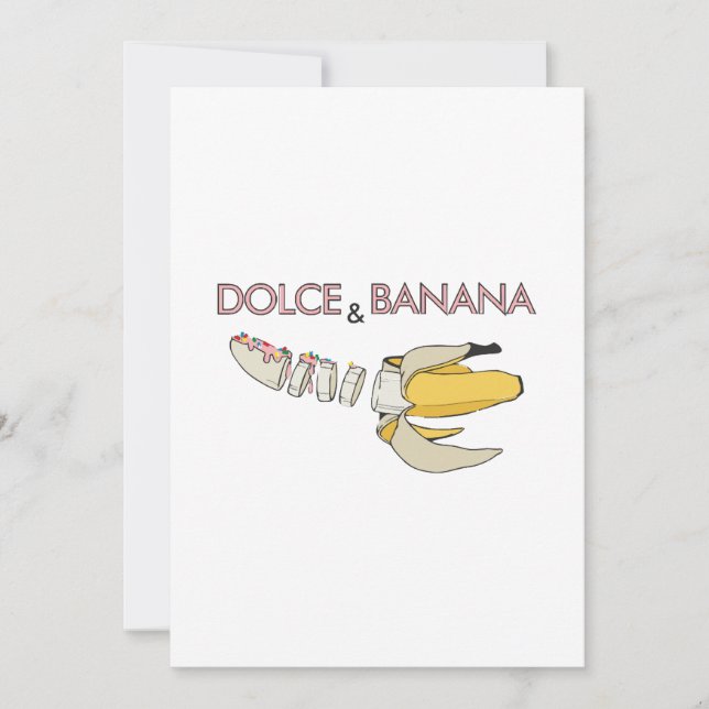 Convites Dolce & Banana (Frente)