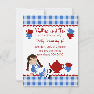 Convites Dollies Tea Party
