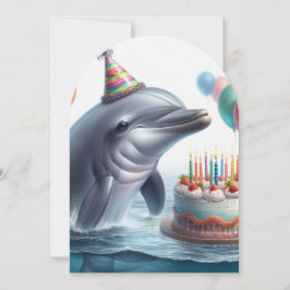 Convites Dolphin Birthday