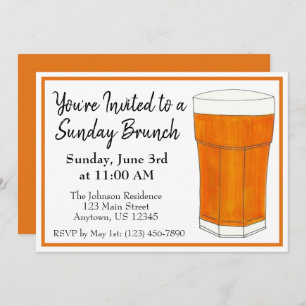 Convites Domingo Breakfast Brunch JO Orange Juice