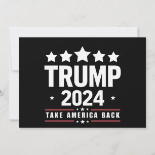 Convites Donald Trump 2024 Devolva a América Eleição 