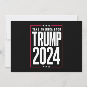 Convites Donald Trump 2024 Devolva a América Eleição
