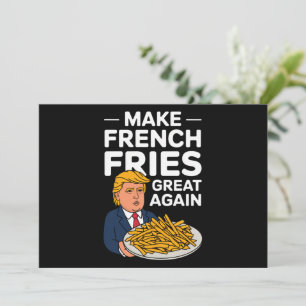 Convites Donald Trump 2024 Faça a Batata Frita Grande Novam