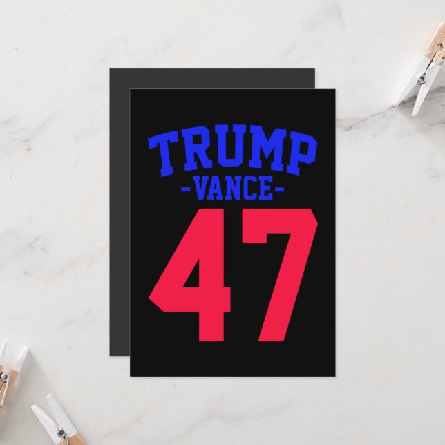 Convites Donald Trump Vance 2024 (Frente/Verso In Situ)