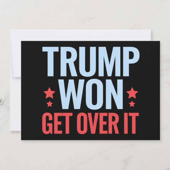 Convites Donald Trump Won supera isso 2024 Trump Won (Frente)