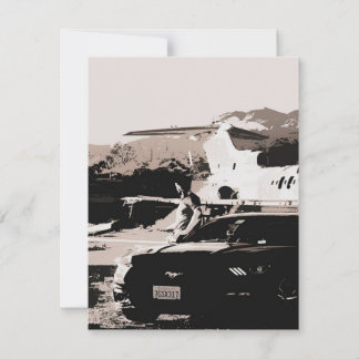 Convites Dono de Mustang esperando arte| presente para trab