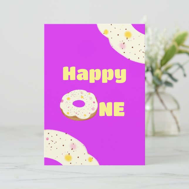 Convites Donut delicioso (Em pé/Frente)